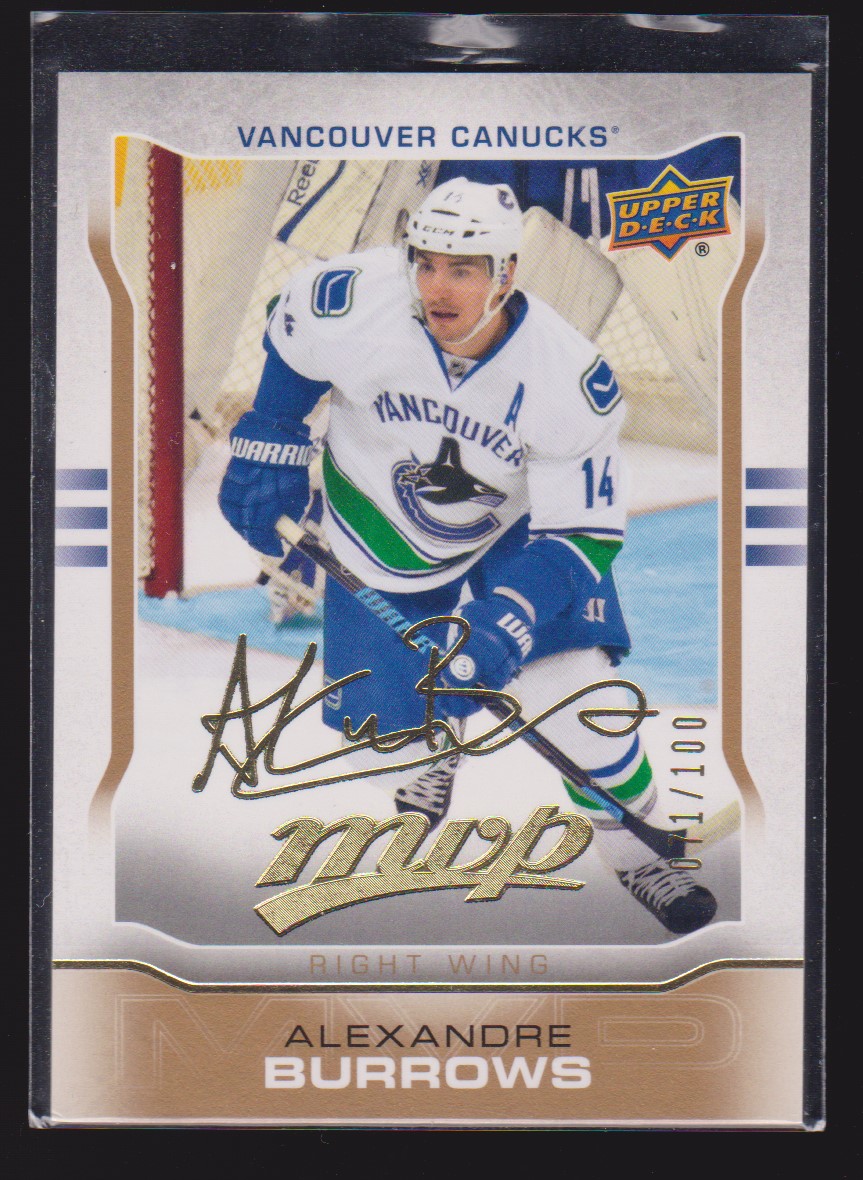 (image for) 2014-15 Upper Deck MVP Gold Script #180 Alexandre Burrows 71/100
